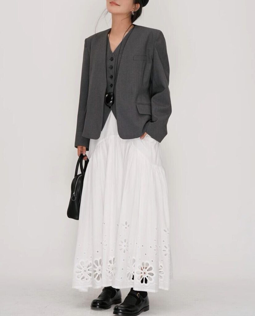 Structured Tailored Blazer with Vest 1570